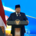 Presiden Prabowo Subianto dalam acara pengukuhan Hakim Mahkamah Agung RI, Rabu (12/6). Sumber : Youtube Sekretariat Presiden.