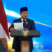 Presiden Prabowo Subianto dalam acara pengukuhan Hakim Mahkamah Agung RI, Rabu (12/6). Sumber : Youtube Sekretariat Presiden.