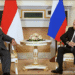 Presiden RI Prabowo Subianto dan Presiden Rusia Vladimir Putin.