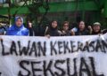 Demonstrasi anti kekerasan seksual