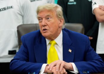 Presiden AS, Donald Trump. Sumber foto : Sky News.