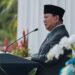 Presiden memimpin Upacara Peringatan Hari Lahir Pancasila di Gedung Pancasila Kemenlu pada Senin (2/6/2025). Sumber foto : Sekretariat Presiden.