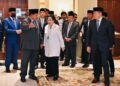 Presiden Prabowo Subianto memimpin Upacara Peringatan Hari Lahir Pancasila Tahun 2025, yang berlangsung di Gedung Pancasila, Jakarta, Senin (2-6-2025).