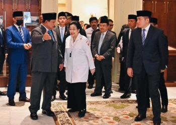 Presiden Prabowo Subianto memimpin Upacara Peringatan Hari Lahir Pancasila Tahun 2025, yang berlangsung di Gedung Pancasila, Jakarta, Senin (2-6-2025).