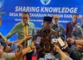 Menteri Desa dan Pembangunan Daerah Tertinggal, Yandri Susanto, dalam acara Sharing Knowledge Desa Berketahanan Pangan dan Iklim yang digelar di Jakarta, Selasa (10/6).
