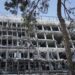 Kerusakan di Institut Ilmu Pengetahuan Weizmann akibat serangan rudal Iran pada Sabtu (14/06/2025) di Rehovot, Israel. Sumber Foto : AP/Maya Alleruzzo