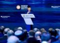 Prabowo saat menyampaikan materinya dalam forum Saint Petersburg International Economic Forum (SPIEF) 2025, Sumber foto : Instagram Presiden Republik Indonesia.