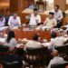 Dalam ratas yang diselenggarakan di kediaman pribadi Presiden di Hambalang, Kabupaten Bogor, Jawa Barat, pada Senin, 23 Juni 2025, pemerintah semakin mematangkan rencana penyelenggaraan Sekolah Rakyat, yang dijadwalkan akan dimulai pada tahun ajaran 2025-2026. Sumber foto : Sekretariat Kabinet.