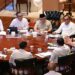 Presiden Prabowo dalam rapat terbatas untuk membahas percepatan pembangunan Sekolah Garuda, bersama Menteri Pendidikan Tinggi, Sains, dan Teknologi, Bapak Brian Yuliarto, beserta jajaran terkait di kediaman pribadi Presiden di Hambalang, Kabupaten Bogor, Jawa Barat, pada Senin, 23 Juni 2025. Sumber foto : Sekretariat Kabinet.