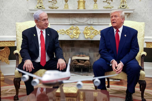 Presiden AS, Donald Trump (kanan) dan PM Israel Benjamin Netanyahu (Kiri). Sumber foto : Reuters