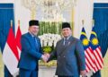 Presiden Prabowo dan PM Malaysia Anwar Ibrahim. Sumber foto : Sekretariat Kabinet.