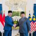 Presiden Prabowo dan PM Malaysia Anwar Ibrahim. Sumber foto : Sekretariat Kabinet.