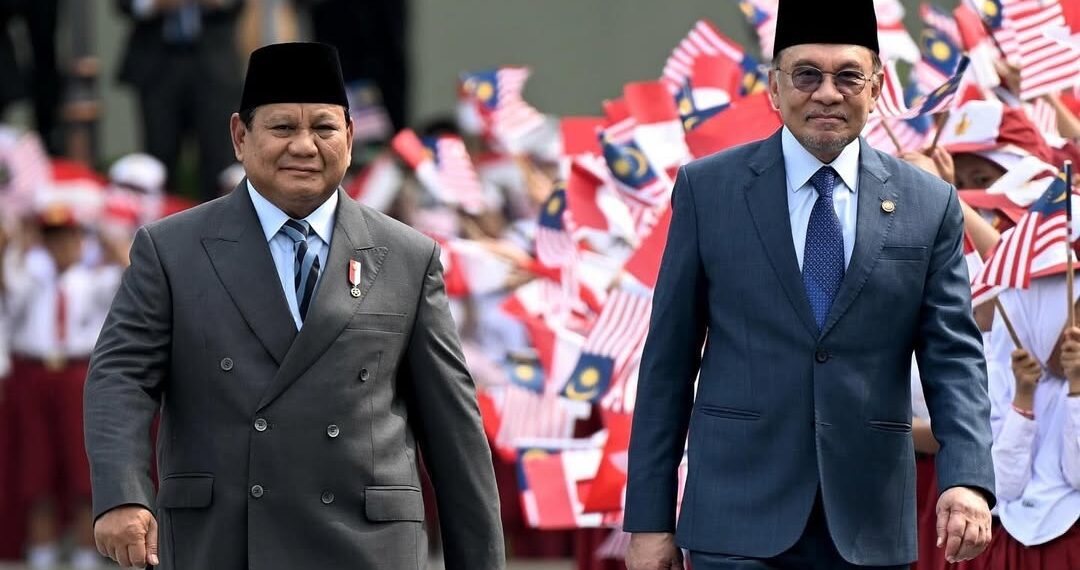Presiden Prabowo dan PM Malaysia, Anwar Ibrahim.