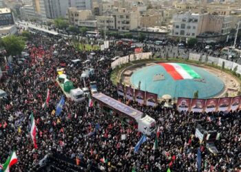Prosesi Pemakaman Korban Perang Iran-Israel di Teheran.