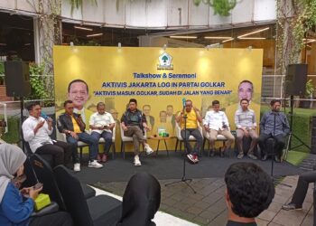 Arief Rosyid Hasan bersama Eks Aktivis Cipayung yang kini log ini di Partai Golkar dalam sebuah acara di DPD Golkar Jakarta.
