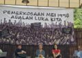 Diskusi publik bertajuk “Perkosaan Mei 1998 adalah Luka Kita” di Langgeng Gallery, Yogyakarta, Jumat (25/7/2025).