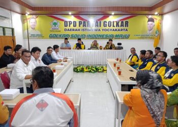 Silaturahmi dan Roadshow DPP Angkatan Muda Pembaharuan Indonesia (AMPI) Menjemput Aktivis Log In Partai Golkar yang digelar di Kantor DPD I Partai Golkar Daerah Istimewa Yogyakarta (DIY), Sabtu (2/8/2025).