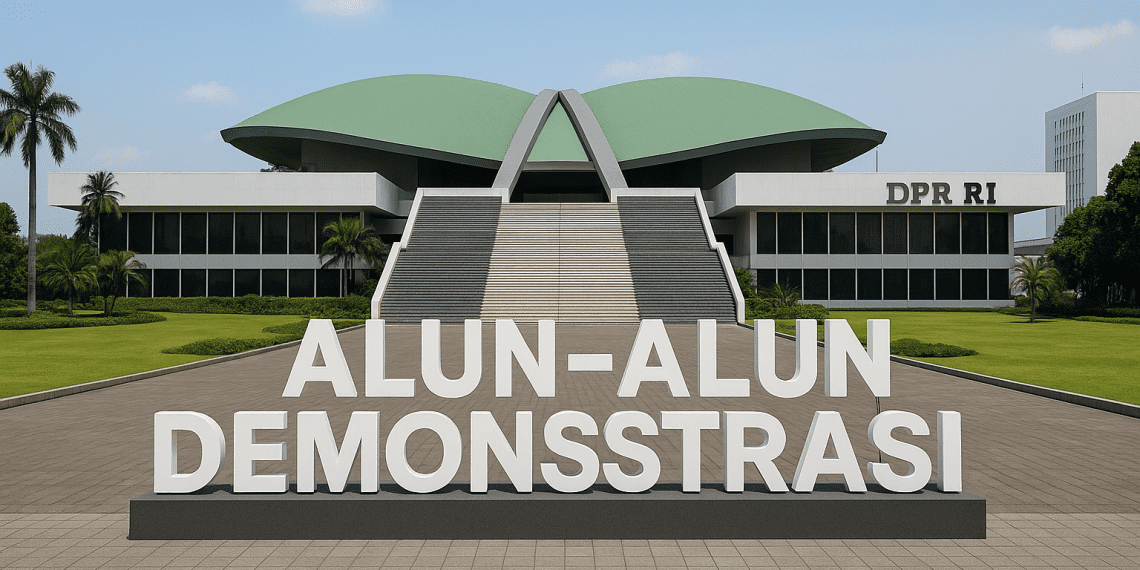 Ilustrasi Alun-Alun Demonstrasi