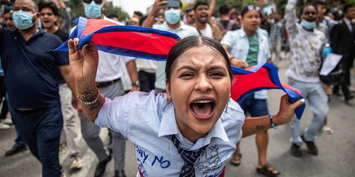 Massa Aksi Demonstrasi di Nepal yang dipenuhi Gen Z