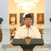 Konferensi Pers Presiden RI Prabowo Subianto didampingi Ketua MPR RI dan Ketum-Ketum Partai Politik di Istana Negara, Minggu (31/8). Sumber foto ; Sekretariat Presiden