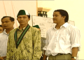 Fajar Zulkarnain, berbaju putih, saat Kongres XXIV HMI yang digelar di Asrama Haji Pondok Gede Jakarta pada 2003.