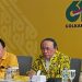 Muhidin Mohamad Said Tengah (tengah) di Kantor DPP Partai Golkar Jakarta Barat Sabtu (18/10/2025).