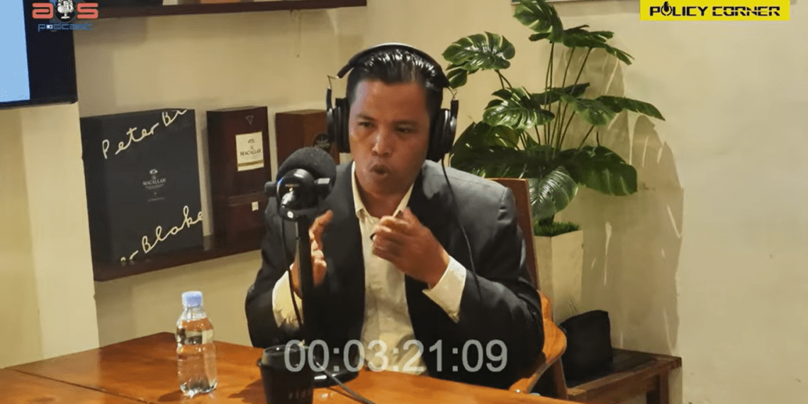Abdul Gafur Ritonga dalam sebuah acara podcast Policy Corner