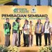 Bahlil berikan sembako dalam perayaan HUT Golkar ke-61 di DPP Partai Golkar.
