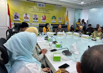 FGD Revisi UU Sisdiknas yang digelar Fraksi Partai Golkar di Kompleks Parlemen, Senayan Jakarta, pada Rabu (01/10/2025).