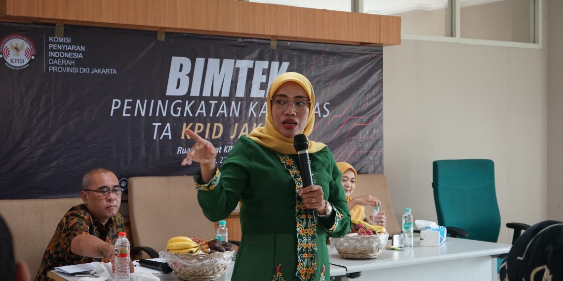 Ketua Komisi Penyiaran Indonesia Daerah (KPID) DKI Jakarta, Rizky Wahyuni,