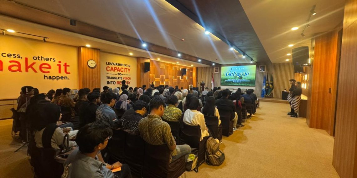 Dialogista bertema “Pemuda dan Ketahanan Pangan” yang digelar BEM Fakultas Pertanian Universitas Brawijaya (FP UB) bersama Pemuda Inspirasi Nusantara (PIN) pada Jumat (7/11)