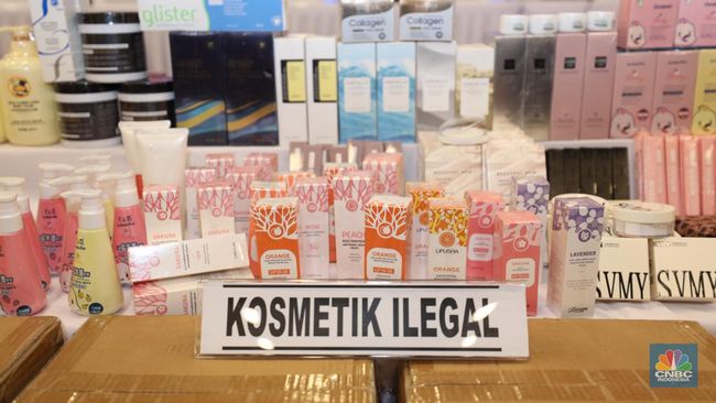 Dok. CNBC Indonesia Produk Kosmetik Ilegal