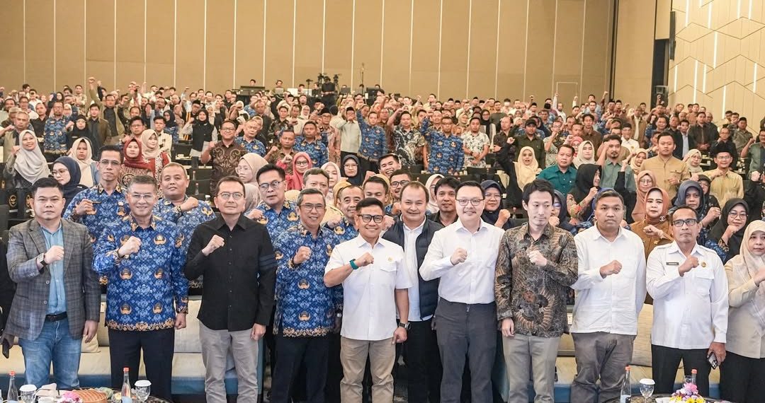Menko PM, Muhaimin Iskandar di Workshop Kepala Sekolah SMK untuk Program SMK Go Global di Bandung, Senin (1/12/2025)
