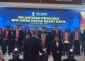 Rafael saat pelantikan BPD HIPMI Papua Barat Daya di Rylich Panorama Hotel, Sabtu (7/2/2026)