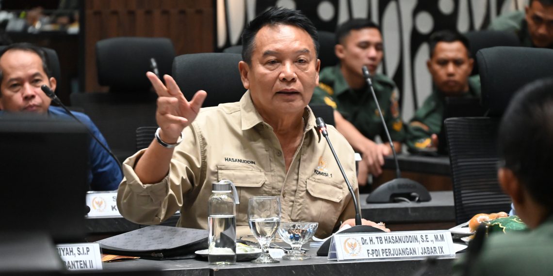 Anggota Komisi I DPR RI dari Fraksi PDI Perjuangan, TB Hasanuddin,