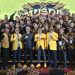 Ketua DPD Golkar Jawa Barat terpilih, Daniel Muttaqien (tengah)