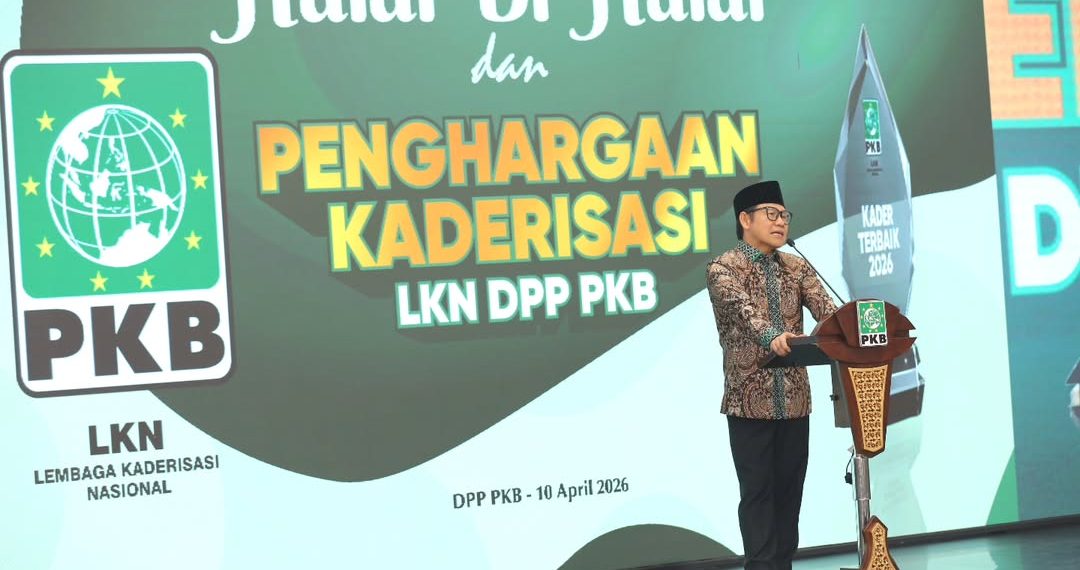 Ketua Umum DPP PKB, Muhaimin Iskandar (Cak Imin), dalam acara Halal Bi Halal dan Apresiasi Kaderisasi PKB 2026 yang berlangsung di Sekretariat DPP PKB di bilangan Menteng, Jakarta, Jum'at (10/04/2026)