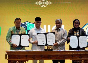 Penandatanganan Memorandum of Understanding (MoU) yang berlangsung di kantor KP2MI, Jakarta, Kamis (16/4/2026).
