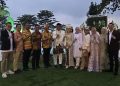 Kepala BSNPG, Syahmud Ngabalin, saat menghadiri pernikahan kader Golkar Kuiningan, Senin (27/04)